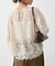 《セットアップ可》brushed lace ブラウス