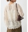 《セットアップ可》brushed lace ブラウス