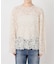 《セットアップ可》brushed lace ブラウス