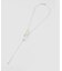 Soierie / ソワリー Raw edge clip necklace