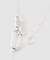 Soierie / ソワリー Raw edge clip necklace