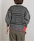 PROVOKE/プロヴォーク fair isle cocoon cardigan