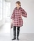 《別注》crinkle check frill collar shirts*