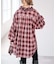 《別注》crinkle check frill collar shirts*