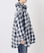 《別注》crinkle check frill collar shirts*