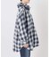 《別注》crinkle check frill collar shirts*