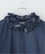 crinkle crinkle crinkle / indigo frill collar shirts