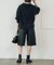 《手洗い可》フェイクレザーイージーハーフパンツ