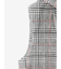 グレンチェック フーデッドベスト
