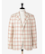 【IZ】ウール混 チェックジャケット