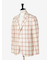 【IZ】ウール混 チェックジャケット