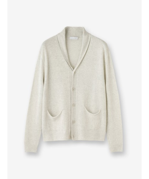 リネンコットン ショールカラーカーディガン｜ストラスブルゴの