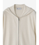 シルクコットン ニットパーカー