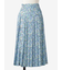 小花柄ボタンプリーツスカート