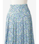 小花柄ボタンプリーツスカート