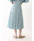 小花柄ボタンプリーツスカート