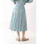 小花柄ボタンプリーツスカート