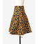 フラワー柄 ジャカードスカート