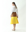バイカラーフレアスカート