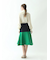 バイカラーフレアスカート