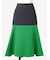 バイカラーフレアスカート