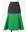 バイカラーフレアスカート