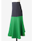 バイカラーフレアスカート