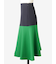 バイカラーフレアスカート