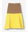 バイカラーフレアスカート