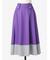 ウールフラノ 配色フレアスカート