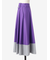 ウールフラノ 配色フレアスカート