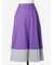 ウールフラノ 配色フレアスカート