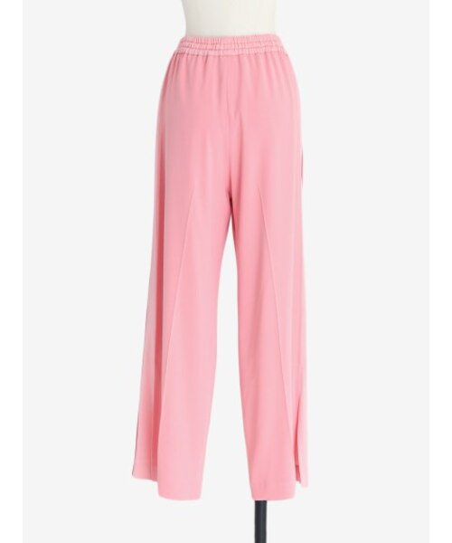 バックサテンジョーゼット ドロストパンツ｜ストラスブルゴの