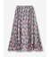 フラワー柄 フレアスカート