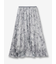 フラワー柄 フレアスカート
