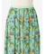 フラワー柄 タックフレアスカート