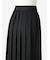 ウール サイドオープンプリーツ ベルトスカート