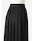 ウール サイドオープンプリーツ ベルトスカート