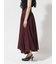 リネン バンドウエストフレアスカート