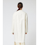 ノーカラーVネックコート