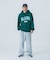 COLLEGE LOGO KNIT PULLOVER HOODIE