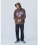 COLLEGE LOGO KNIT PULLOVER HOODIE