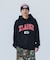 COLLEGE LOGO KNIT PULLOVER HOODIE