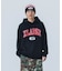 COLLEGE LOGO KNIT PULLOVER HOODIE
