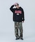 COLLEGE LOGO KNIT PULLOVER HOODIE