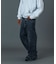 EMBOSSED DENIM PANTS