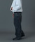 EMBOSSED DENIM PANTS