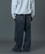 EMBOSSED DENIM PANTS