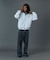 EMBOSSED DENIM PANTS