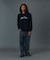 EMBOSSED DENIM PANTS